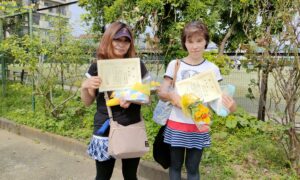 第2141回　桜台テニスクラブ　女子ダブルス準優勝:本平・信夫ペア