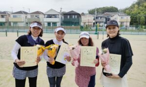 第2144回　百草テニスガーデン　女子ダブルスチーム戦優勝:『ＳＭＩＬＥＹ』