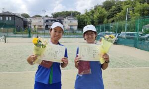 第2153回　百草テニスガーデン　女子ダブルス準優勝:櫻井・中澤ペア