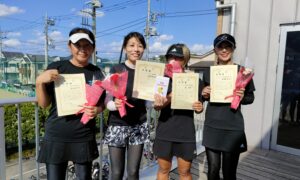 第2163回　善福寺公園テニスクラブ　女子ダブルスチーム戦準優勝:『ナイトサファリ』