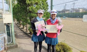 第2178回　関町ローンテニスクラブ　女子ダブルス優勝:伊藤・駒宮ペア