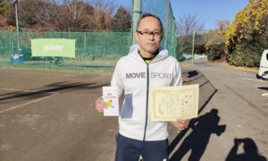 第25回　桜田倶楽部 東京テニスカレッジ　男子シングルス優勝:安藤 幸輝選手