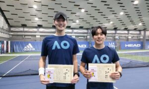 第302回　MTSテニスアリーナ三鷹　ナイター男子ダブルス優勝:増田・戎ペア