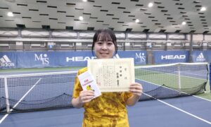 第305回　MTSテニスアリーナ三鷹　ナイター女子シングルス準優勝:佐藤 愛美選手