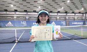 第305回　MTSテニスアリーナ三鷹　ナイター女子シングルス優勝:道本 尚子選手