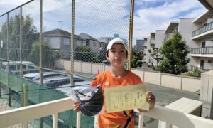 第61回　関町ローンテニスクラブ　小学生女子12才以下シングルス準優勝:原島 明里選手