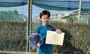 第43回　関町ローンテニスクラブ　中学生男子シングルス準優勝:小林 健太選手