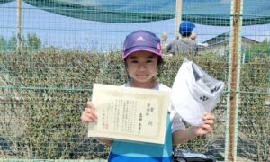 第60回　関町ローンテニスクラブ　小学生女子10才以下シングルス準優勝:吉田 未幸選手