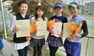 第2129回　南町田インターナショナルテニスカレッジ　女子ダブルスチーム戦優勝:『レインボー』