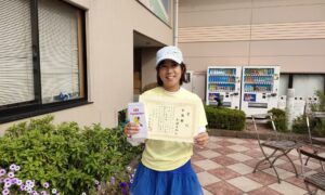 第19回　緑ヶ丘テニスガーデン　女子シングルス準優勝:杉橋 由加選手
