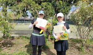 第2188回　桜台テニスクラブ　女子ダブルス準優勝:竹中・岩田ペア