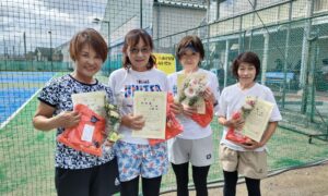 第2189回　南町田インターナショナルテニスカレッジ　女子ダブルスチーム戦準優勝:『ねこ組』