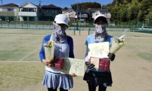第2193回　百草テニスガーデン　女子ダブルス準優勝:小林・山本ペア