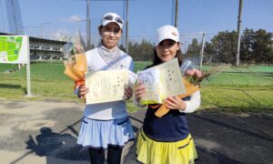 第2200回　東宝調布スポーツパーク　女子ダブルス準優勝:森田・金子ペア