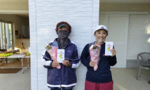 第2217回　百草テニスガーデン　女子ダブルス優勝:山本・永澤ペア