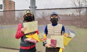 第2272回　MUFG PARKテニスコート　女子ダブルス準優勝:天野・林田ペア