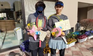 第2274回　緑ヶ丘テニスガーデン　女子ダブルス準優勝:平田・宍戸ペア