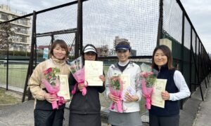 第2278回　桜台テニスクラブ　女子ダブルスチーム戦優勝:『あんみつ姫』