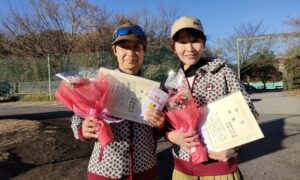 第2281回　桜田倶楽部 東京テニスカレッジ　女子ダブルス優勝:江向・神田ペア