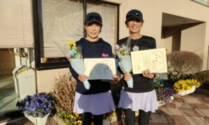 第2294回　緑ヶ丘テニスガーデン　女子ダブルス準優勝:加藤・樋口ペア