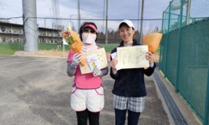 第2296回　東宝調布スポーツパーク　女子ダブルス優勝:寺島・櫻井ペア