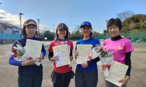 第2297回　桜田倶楽部 東京テニスカレッジ　女子ダブルスチーム戦優勝:『ういろう』