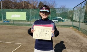 第23回　桜田倶楽部 東京テニスカレッジ　女子シングルス準優勝:本間 美夏選手