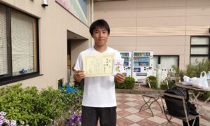 第24回　緑ヶ丘テニスガーデン　男子シングルス準優勝:板山 静希選手