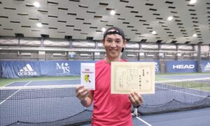 第308回　MTSテニスアリーナ三鷹　ナイター男子シングルス準優勝:内山 伸一郎選手
