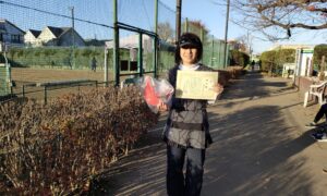 第21回　善福寺公園テニスクラブ　女子シングルス準優勝:岩下 かおり選手