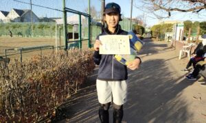 第21回　善福寺公園テニスクラブ　女子シングルス優勝:橋本 紗織選手