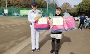 第2235回　桜田倶楽部 東京テニスカレッジ　女子ダブルス優勝:大和久・吉見ペア