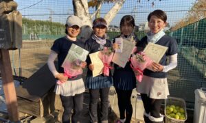 第2244回　関町ローンテニスクラブ　女子ダブルスチーム戦優勝:『バッカス』