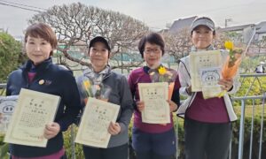 第2260回　桜台テニスクラブ　女子ダブルスチーム戦準優勝:『グラニーススミス』