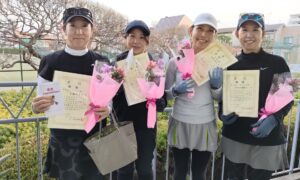 第2260回　桜台テニスクラブ　女子ダブルスチーム戦優勝:『チームもっちー』
