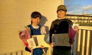 第2265回　東宝調布スポーツパーク　女子ダブルス優勝:渡辺・松川ペア
