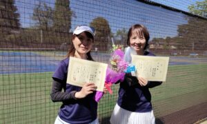 第2336回　MUFG PARKテニスコート　女子ダブルス準優勝:中村・赤井ペア