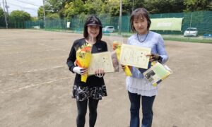 第2349回　桜田倶楽部 東京テニスカレッジ　女子ダブルス優勝:村松・田中ペア