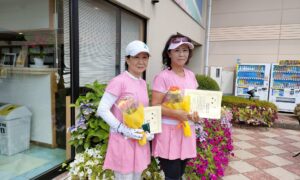 第2364回　緑ヶ丘テニスガーデン　女子ダブルス優勝:米森・高田ペア