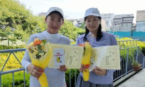 第2389回　桜台テニスクラブ　女子ダブルス優勝:池田・櫻田ペア