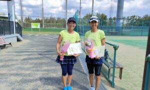 第2404回　東宝調布スポーツパーク　女子ダブルス準優勝:山田・永山ペア