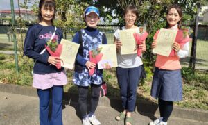 第2410回　桜台テニスクラブ　女子ダブルスチーム戦準優勝:「TCMカルテット」チーム