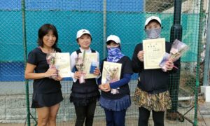 第2411回　南町田インターナショナルテニスカレッジ　女子ダブルスチーム戦準優勝:「どすこい」チーム