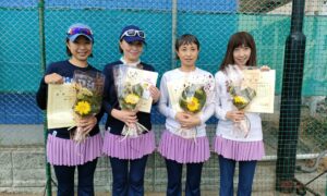 第2411回　南町田インターナショナルテニスカレッジ　女子ダブルスチーム戦優勝:「少年隊メドレー」チーム