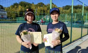 第2413回　百草テニスガーデン　女子ダブルス準優勝:佐藤恭子・小林三幸ペア