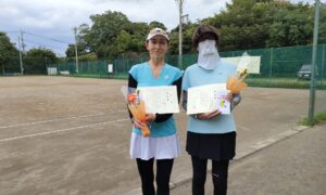 第2417回　桜田倶楽部 東京テニスカレッジ　女子ダブルス準優勝:宍戸・平田ペア