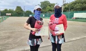 第2417回　桜田倶楽部 東京テニスカレッジ　女子ダブルス優勝:柿田・西田ペア