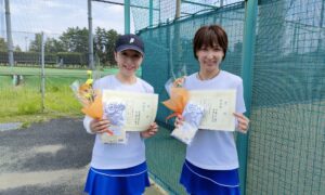 第2419回　東宝調布スポーツパーク　女子ダブルス準優勝:宮崎・加藤ペア