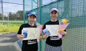 第2419回　東宝調布スポーツパーク　女子ダブルス優勝:平川・加藤ペア