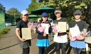 第2420回　桜田倶楽部 東京テニスカレッジ　女子ダブルスチーム戦優勝:ブラックサファイヤチーム